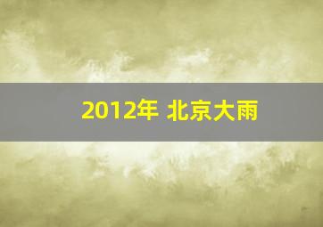 2012年 北京大雨